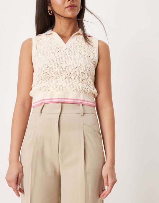 ASOS DESIGN tailored tapered trousers in stone - Image 2