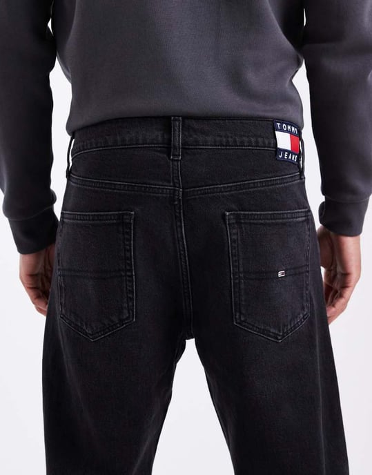 Tommy Jeans Otis regular straight jeans in black - Image 4