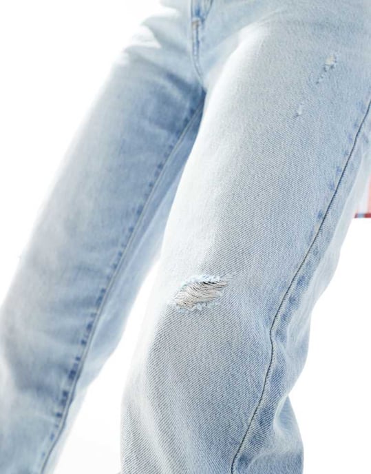 Cotton On Original straight jean in light/pastel blue - Image 4