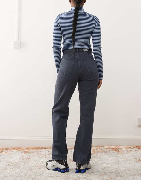 Dr Denim Echo straight leg jeans in washed navy - Image 2