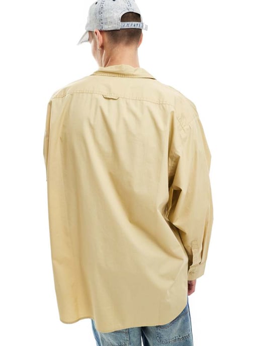 COLLUSION unisex oversized t-shirt i sand - Image 3