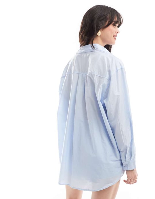 SNDYS shirt co-ord in light blue - Image 3