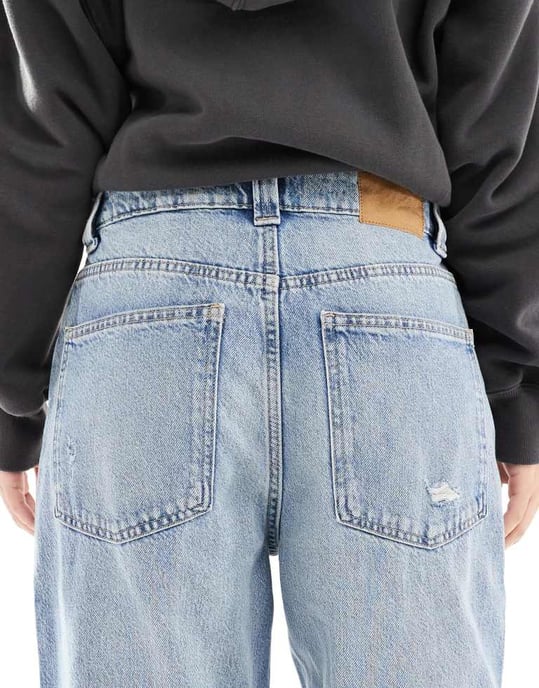 Cotton On super baggy jean in sea blue - Image 4