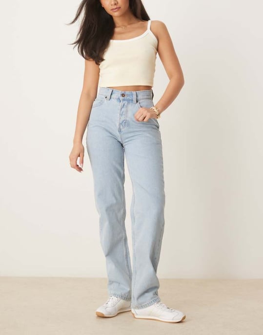 Dickies Thomasville high waisted relaxed fit jeans in blue denim - Image 1
