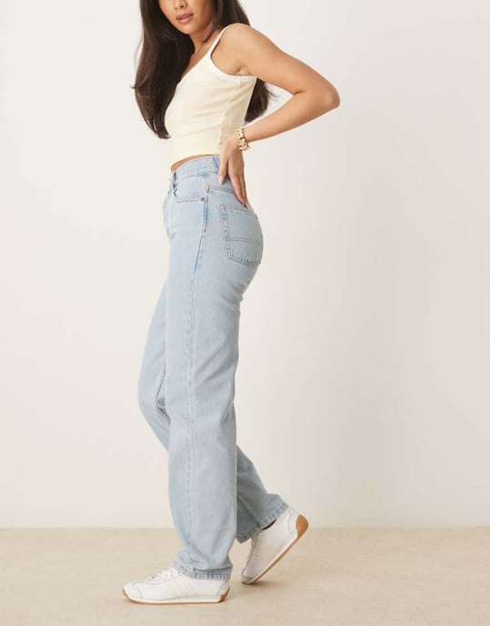 Dickies Thomasville high waisted relaxed fit jeans in blue denim - Image 3