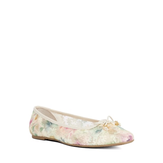 Dune Ladies Hennie - Brown Leather Ballet Flats - Image 1