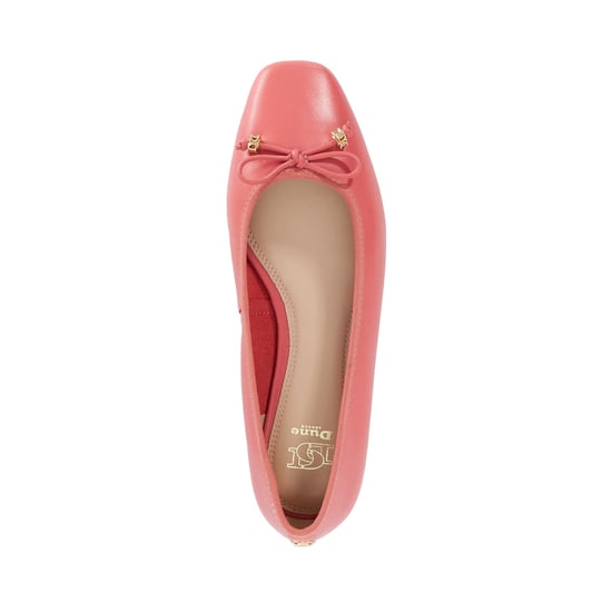 Dune Ladies Hennie - Brown Leather Ballet Flats - Image 3