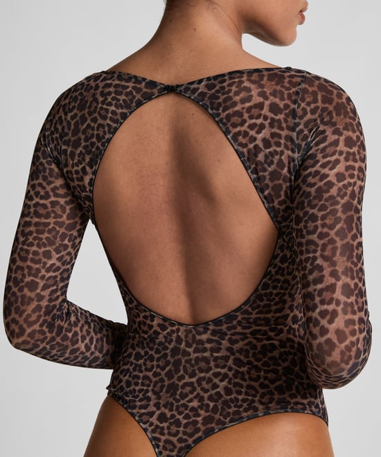 Hunkemöller Tara Leopard Long Sleeved Body - Image 3