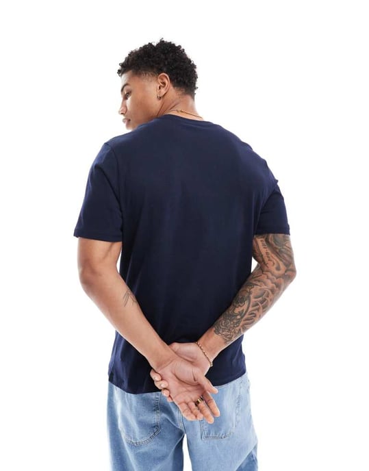 Ben Sherman seasonal stripe tee in dark blue - Image 4