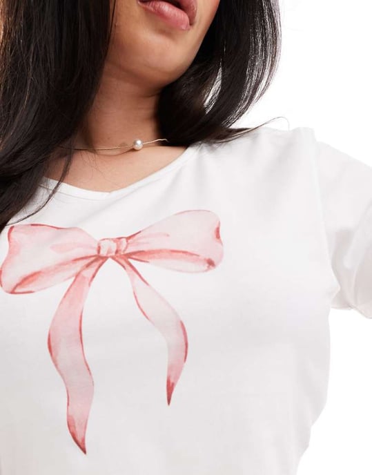 Kaiia Plus babytee med båtmotiv i vitt - Image 4