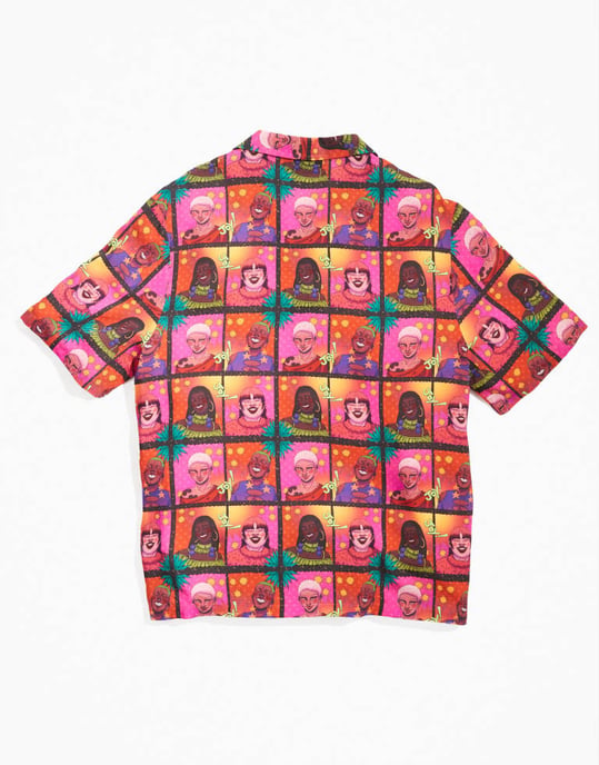 ASOS DESIGN PRIDE könsneutral koordinerad avslappnad kortärmad skjorta med tryck - Image 3