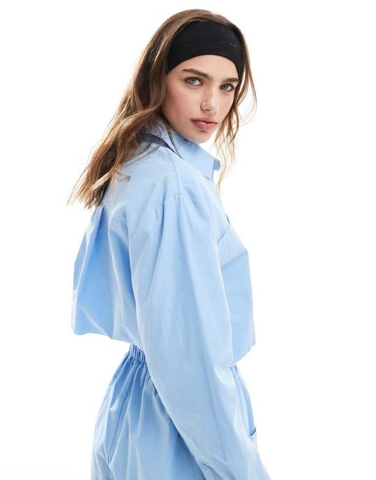 ASOS DESIGN skjorta med råkantade fickdetaljer - Image 4