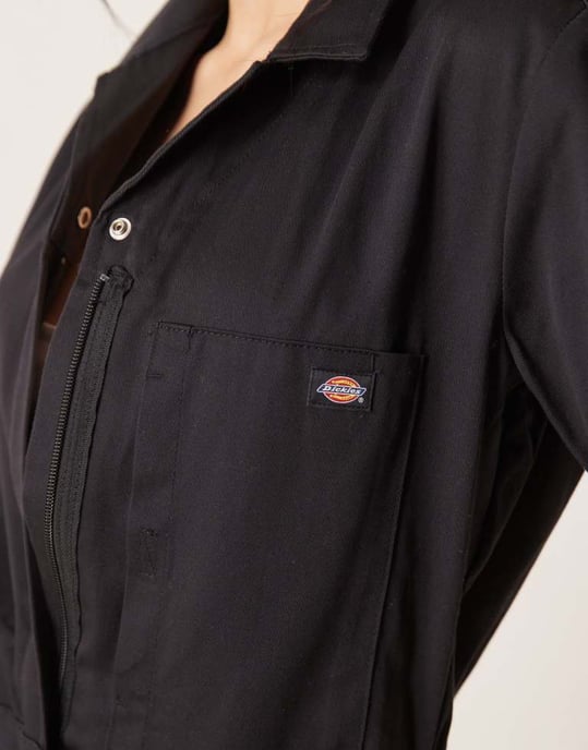 Dickies short sleeve jumpsuit in black - Image 4
