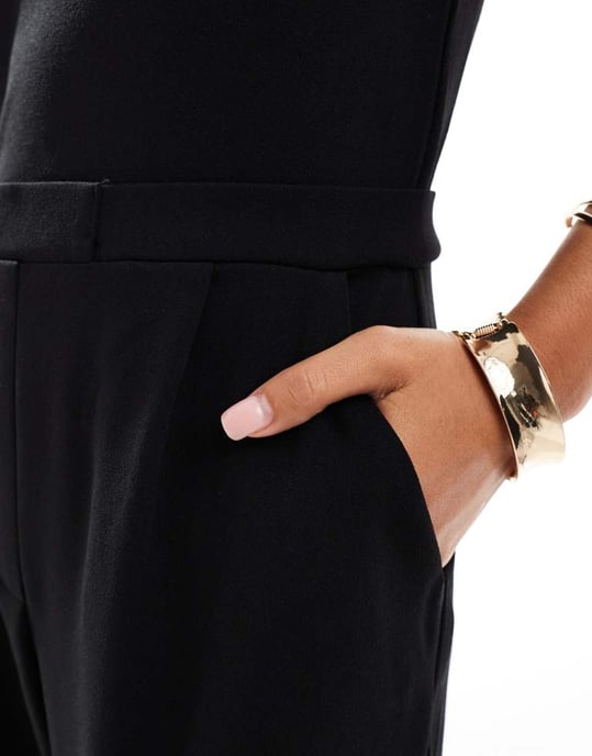 JDY bandeau jumpsuit i svart - Image 4