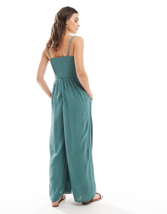 Hollister jumpsuit i grön - Image 4