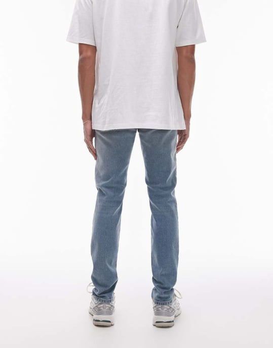 Topman slim jeans i ljusblå - Image 2
