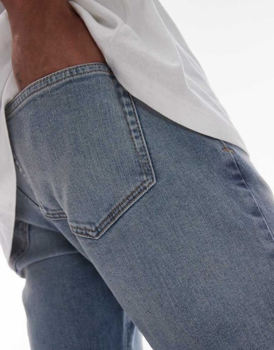 Topman slim jeans i ljusblå - Image 4