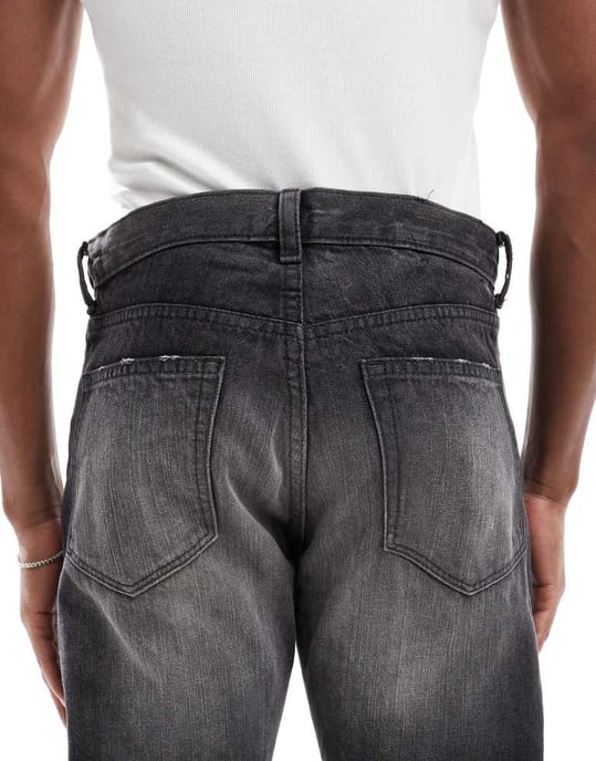Cheap Monday Anti rigid raka benjeans i rubin svart tvätt - Image 4