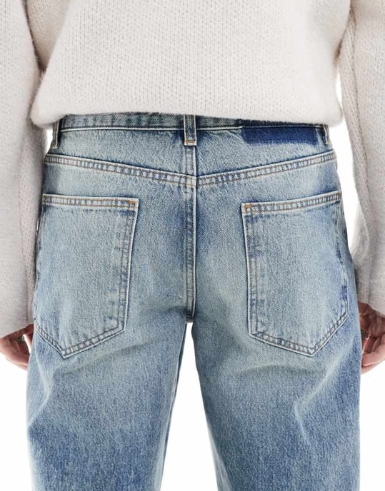 ASOS DESIGN vida flare jeans i ljusblåtvätt - Image 4