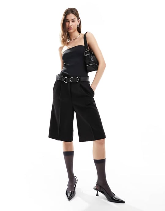 Weekday Act scuba bandeau tube topp i svart - Image 2