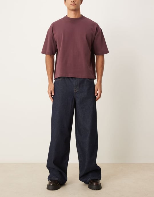 ASOS DESIGN super baggy jeans i indigo tvätt - Image 1