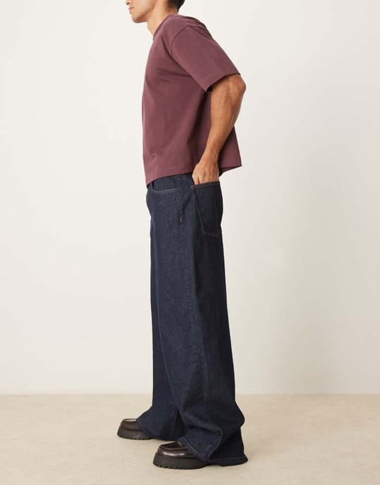 ASOS DESIGN super baggy jeans i indigo tvätt - Image 2