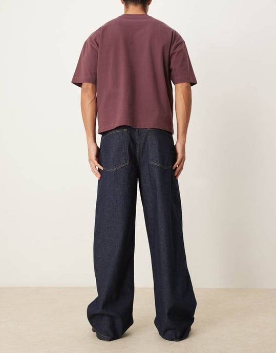 ASOS DESIGN super baggy jeans i indigo tvätt - Image 3