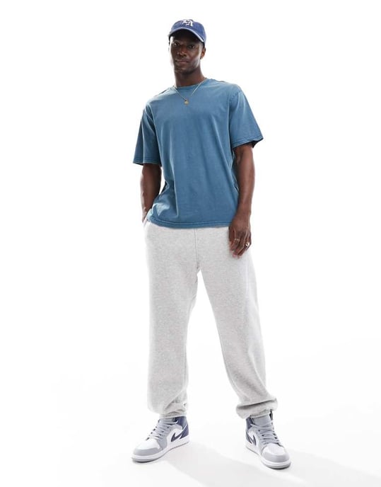 ONLY & SONS oversized t-shirt i tvättad teal - Image 2