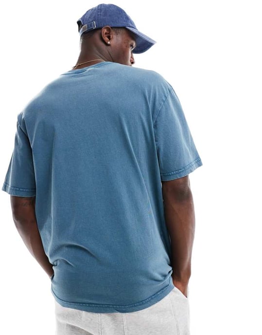 ONLY & SONS oversized t-shirt i tvättad teal - Image 3