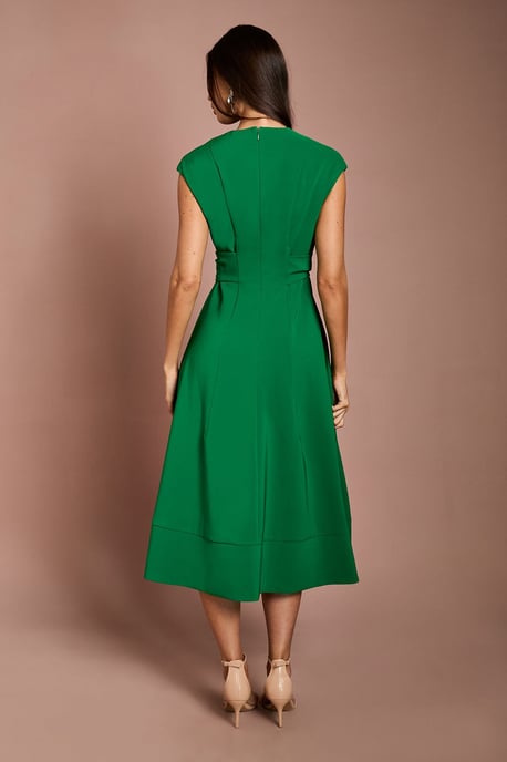 Belted Crepe Dress - Image 3