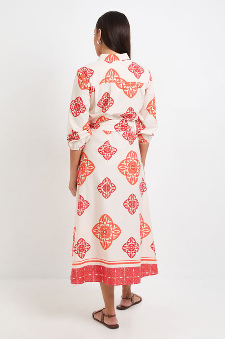 Volume Sleeve Belted Shirt Dress - Image 3
