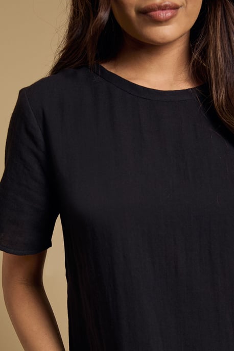 Petite Dropped Waist Tshirt Midi Dress - Image 4