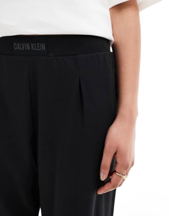 Calvin Klein intense power lounge pyjama pant in black - Image 3
