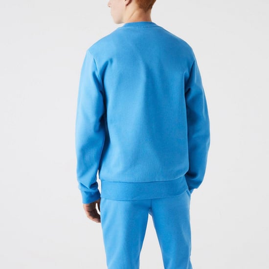 Lacoste Men's Crew Neck Sweatshirt Blue - Image 5