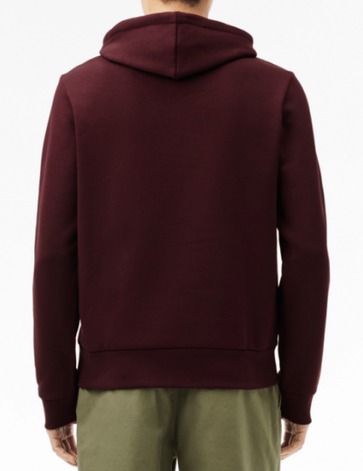 Lacoste Men's Zip Up Sweatshirt Bordeaux - Image 2