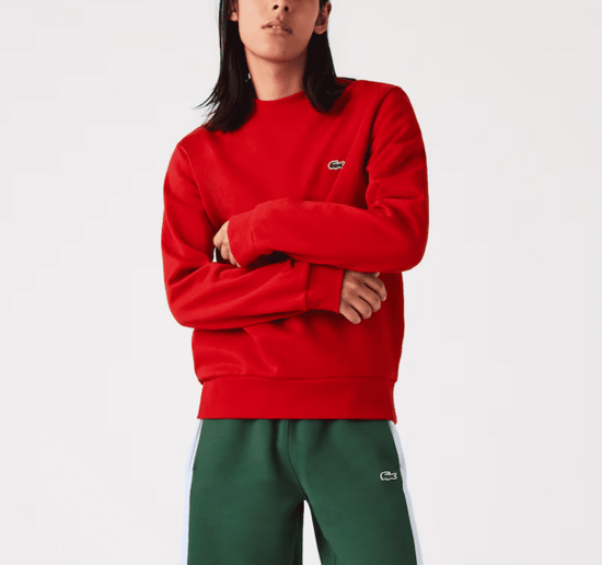 Lacoste Men's Crew Neck Sweatshirt Red - Image 4