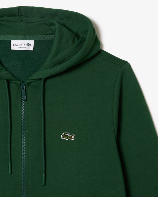 Lacoste Men's Zip Up Sweatshirt Green - Image 2