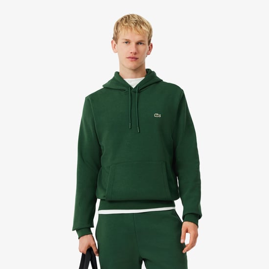 Lacoste Men's Fleece Hoodie Green - Image 4