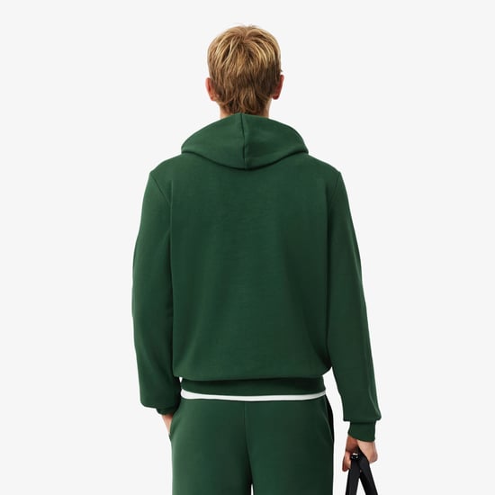 Lacoste Men's Fleece Hoodie Green - Image 5