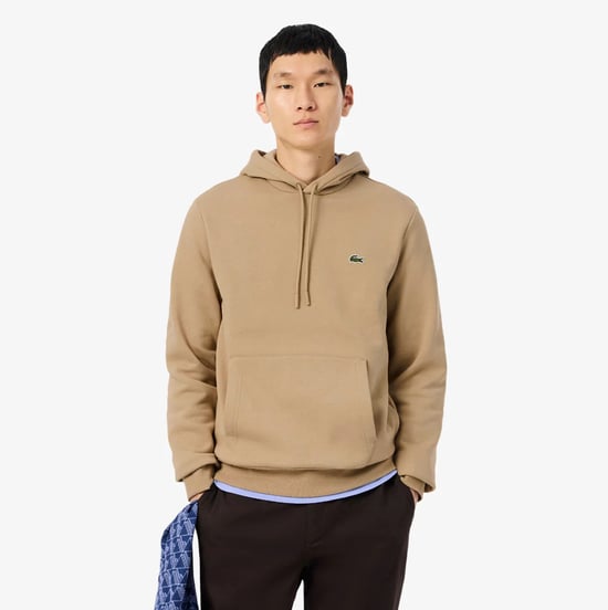 Lacoste Men's Fleece Hoodie Beige - Image 3