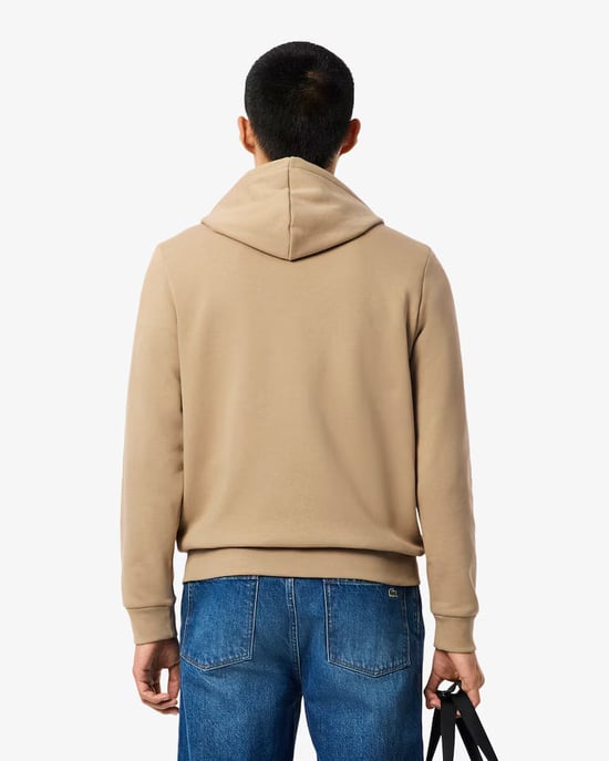 Lacoste Men's Zip Up Sweatshirt Beige - Image 5