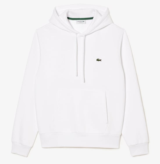 Lacoste Men's Fleece Hoodie White - Image 1