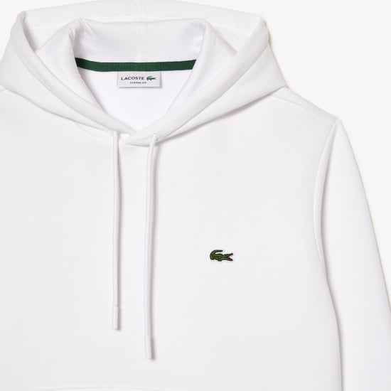 Lacoste Men's Fleece Hoodie White - Image 2