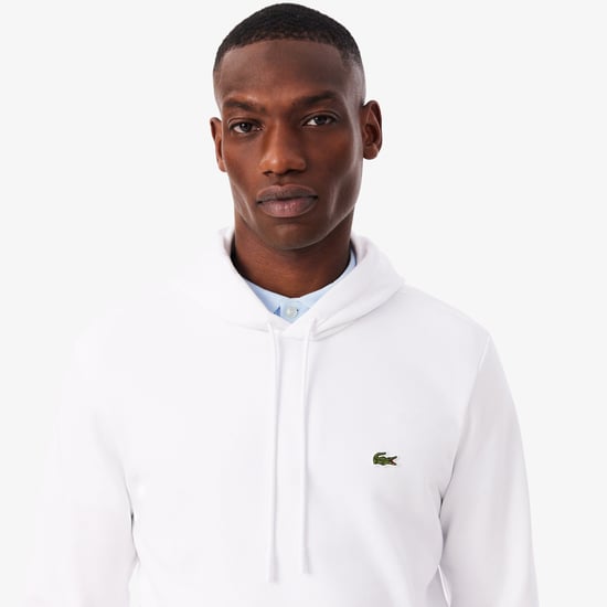 Lacoste Men's Fleece Hoodie White - Image 3