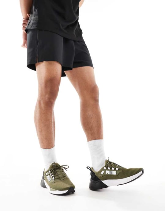 Puma Retaliate 3 trainers in khaki - Image 1