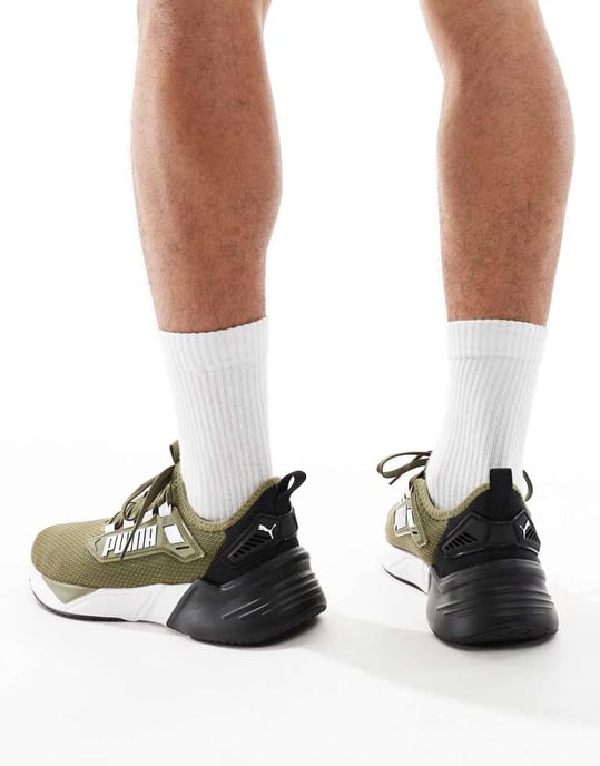 Puma Retaliate 3 trainers in khaki - Image 3