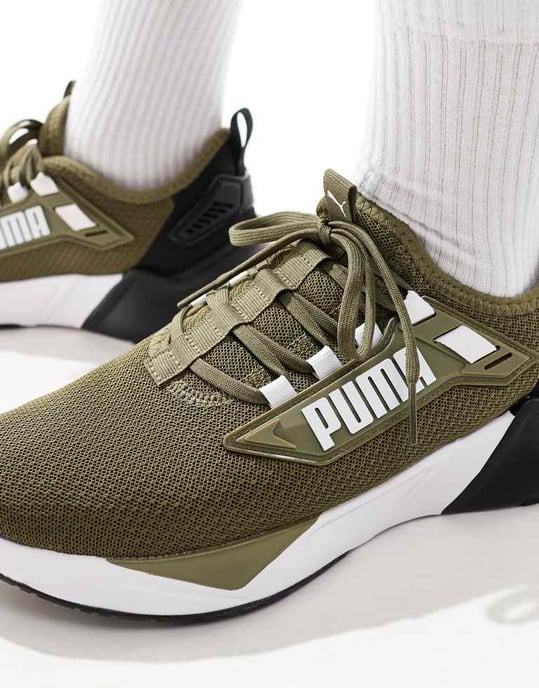 Puma Retaliate 3 trainers in khaki - Image 4