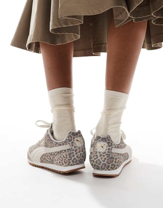 Puma Arizona trainers in leopard print - Image 3