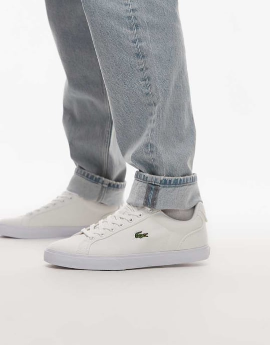 Lacoste Lerond Pro trainers in white - Image 1