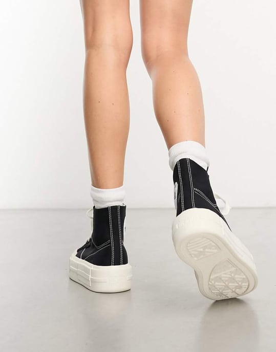 Converse Chuck Taylor All Star Cruise Hi trainers in black - Image 3